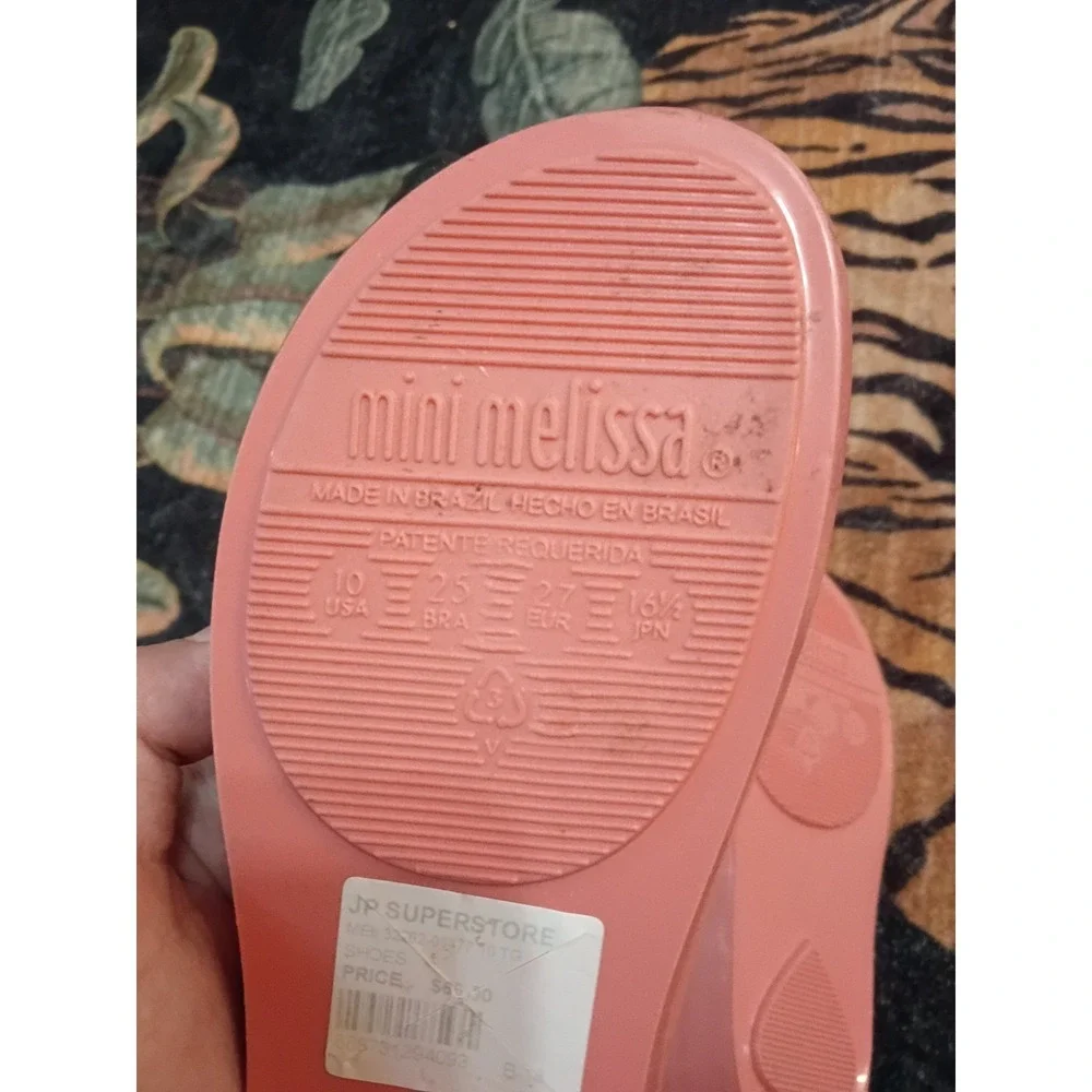 Lady And The Tramp Slippers Toddler Girls Size 10 Pink Mary Janes Mini Melisa